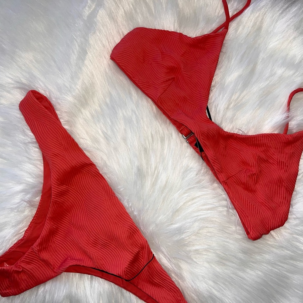 Tavik Red Bikini Swimwear Set
